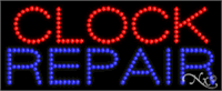 Clock Repair LED Sign
