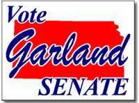 Kansas Political Yard Sign With Stands