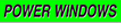 Fluorescent Chartreuse Windshield Decal - Power Windows (12 Pack)