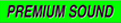 Fluorescent Chartreuse Windshield Decal - Premium Sound (12 Pack)